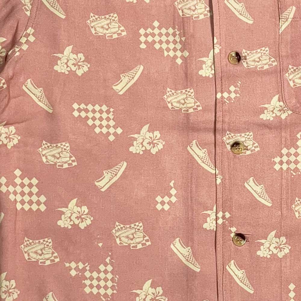 Heavenly Combo Pattern Shirt: Pink Classic Collar