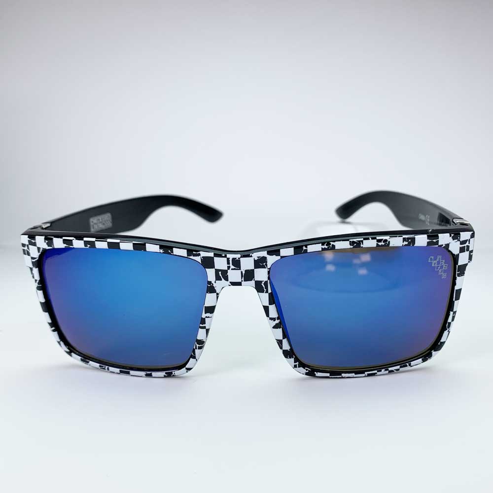 Checkered Sunglasses: Square Frame